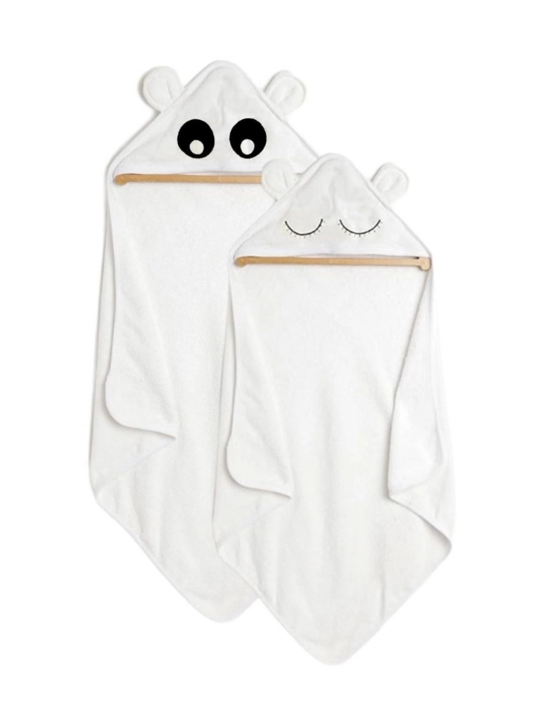 

BforBlossom White & Black 2 Pieces Printed Cotton 380 GSM Bath Towel