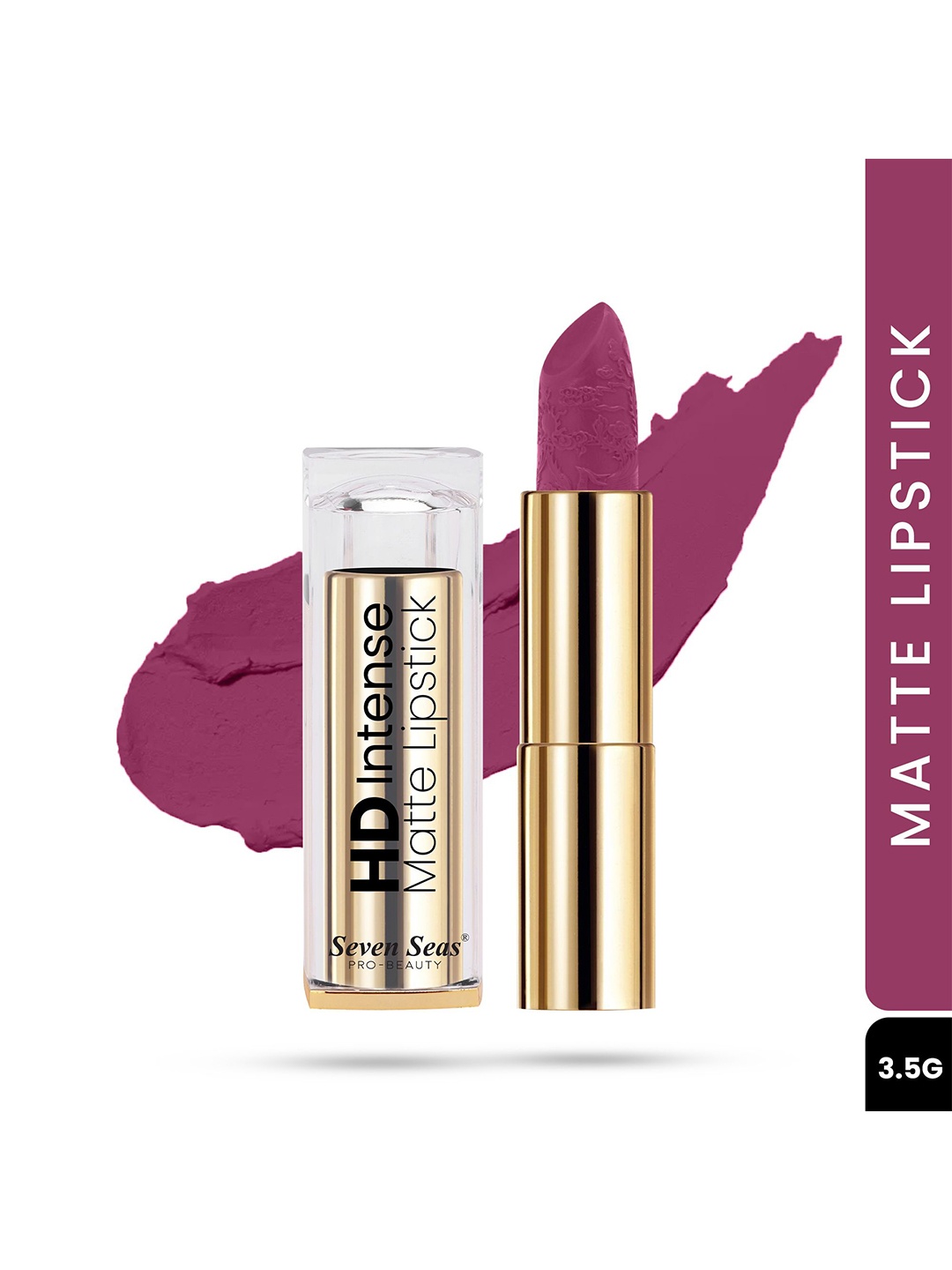 

Seven Seas HD Intense Matte Long Lasting Lipstick 3.5 g - Crimson 1 602, Pink