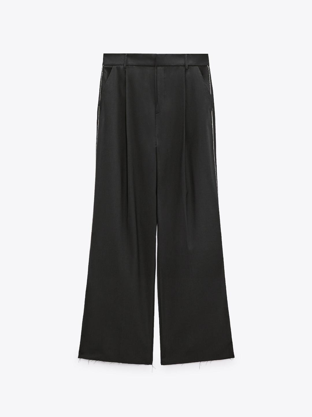 

ZARA Women Grey Trousers