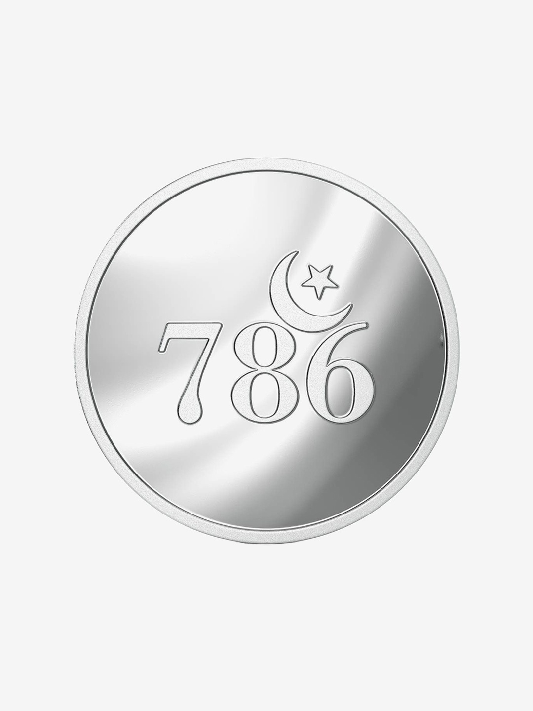 

Joyalukkas 786 Design Round Shaped Silver Coin-20gm