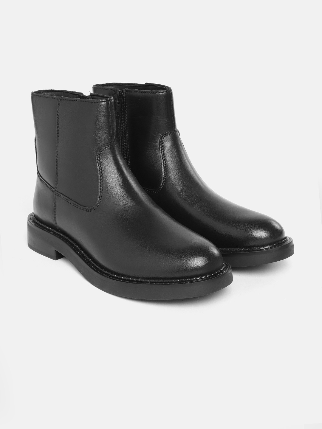 

Geox Women D Serilda B Leather Ankle Boots, Black