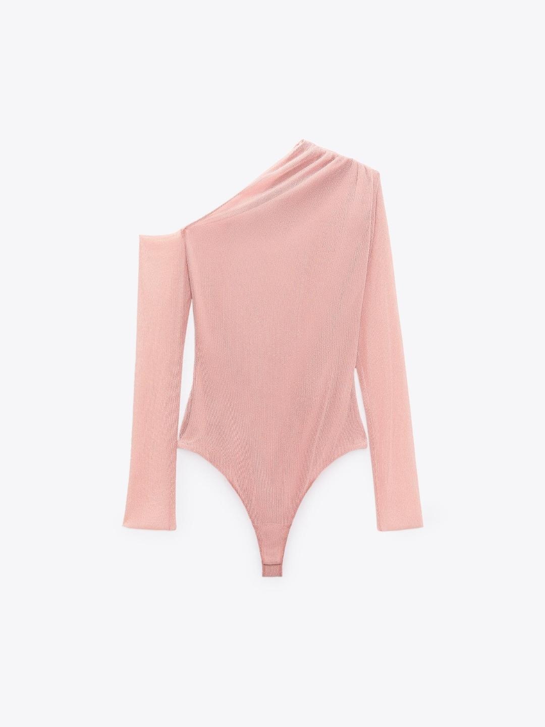

ZARA Women Pink Bodysuit