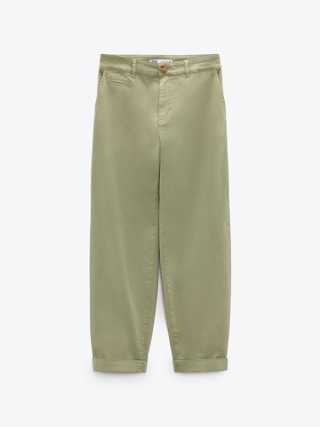 

ZARA Women Khaki Trousers