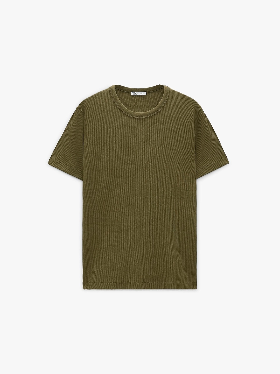 

ZARA Men Khaki T-shirt