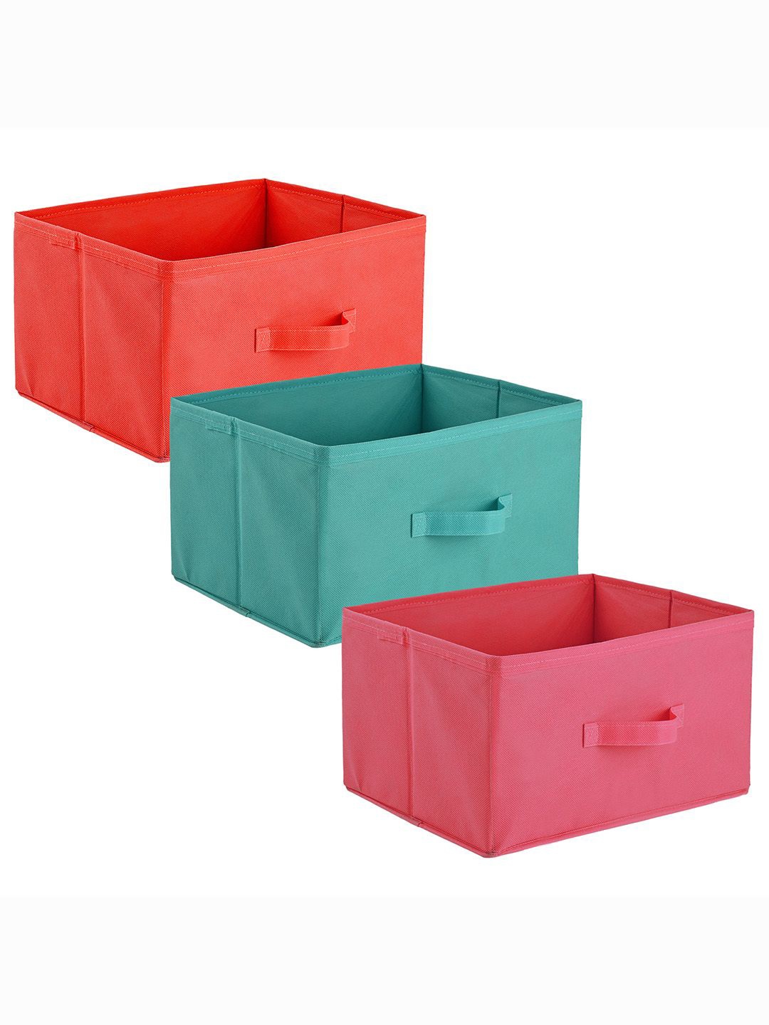 

Kuber Industries Red & Green 3 Pieces Drawer Organisers