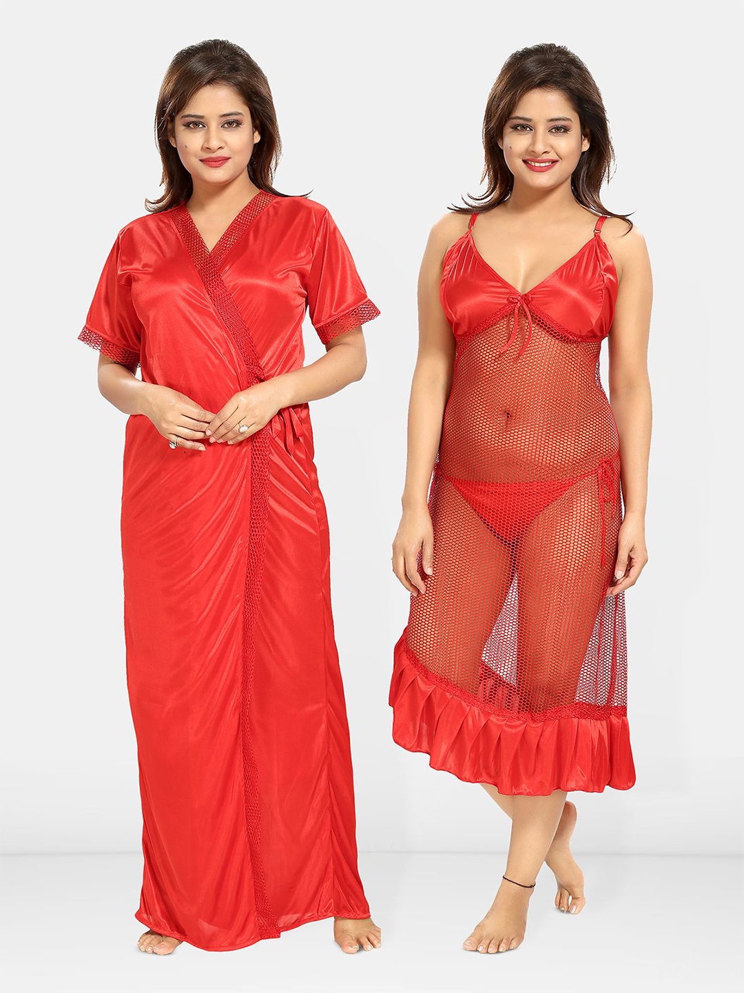 

Be You Women Maxi Nightdress, Red