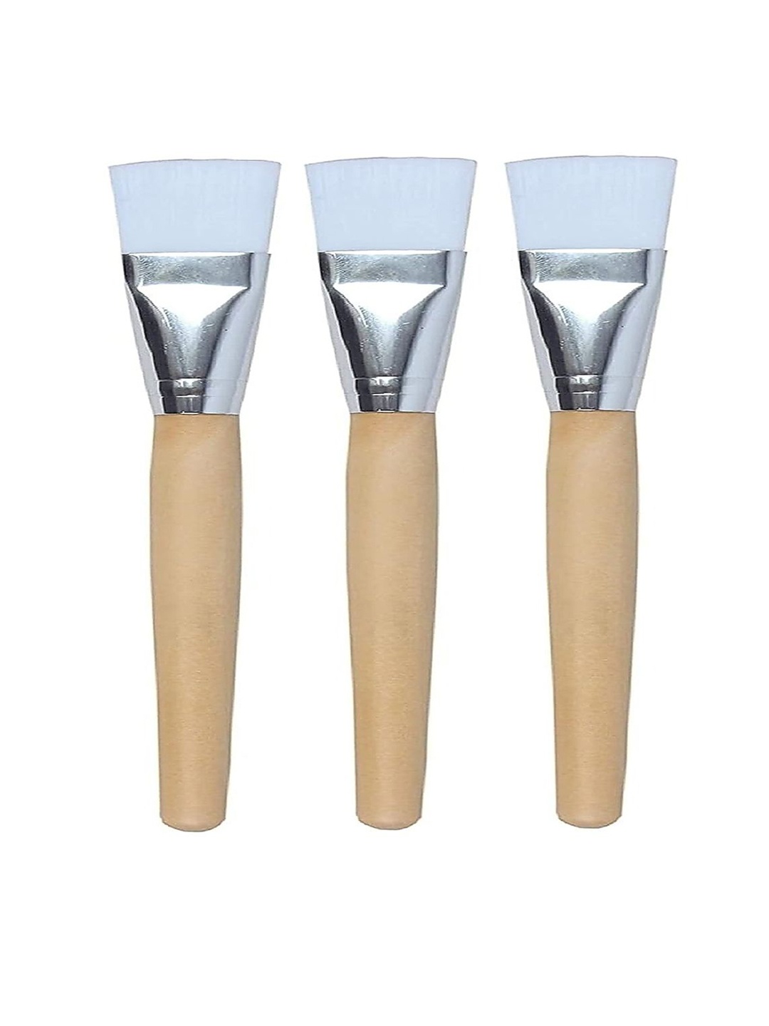 

Rsentera Set Of 3 Professional Face Pack & Facial Bleach Brush, Brown