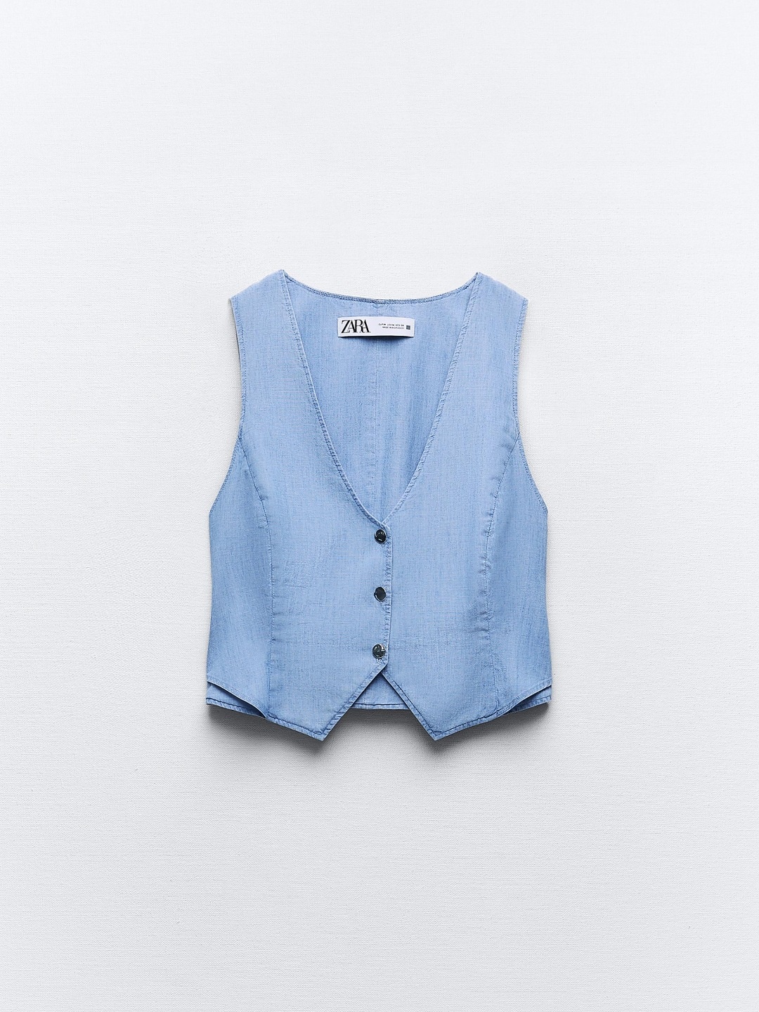 

ZARA Women Blue Waistcoat