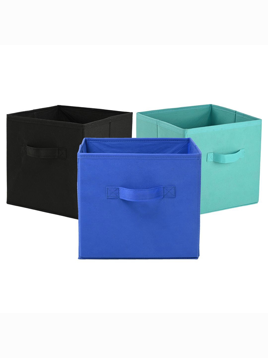 

Kuber Industries Green 3 Pieces Multi-Utility Storage Organisers