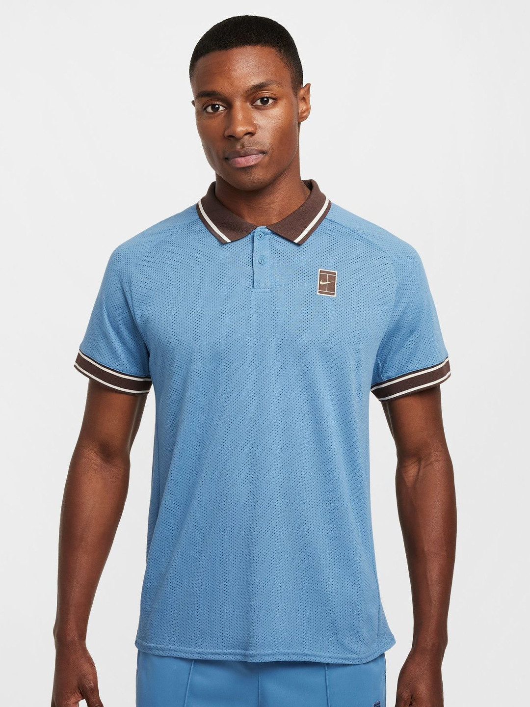 

Nike Court Heritage Men Tennis Polo, Blue