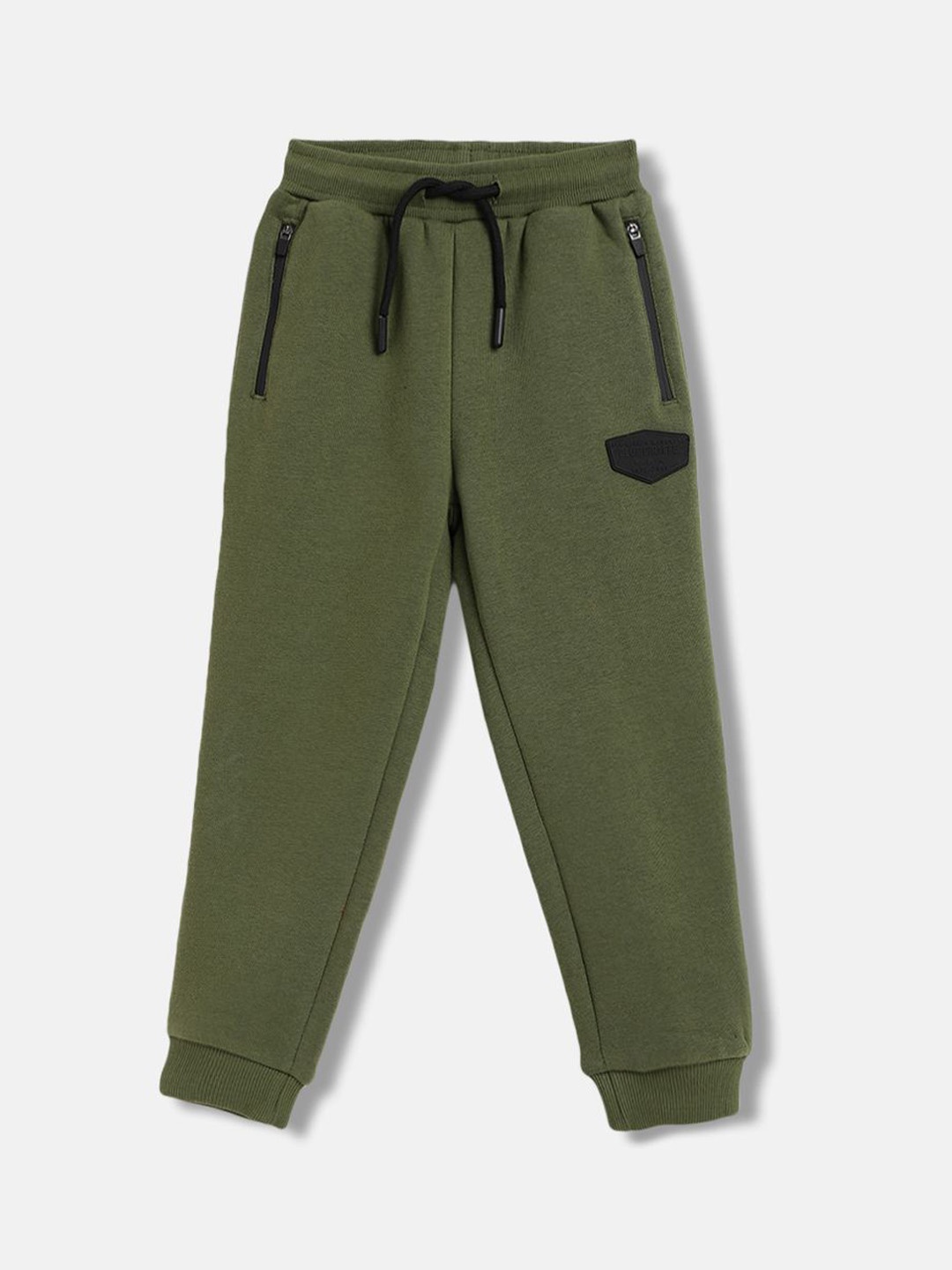 

Blue Giraffe Boys Mid Rise Straight Fit Joggers, Green