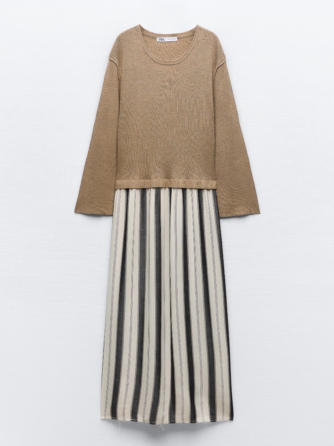 

ZARA Women Brown Dress