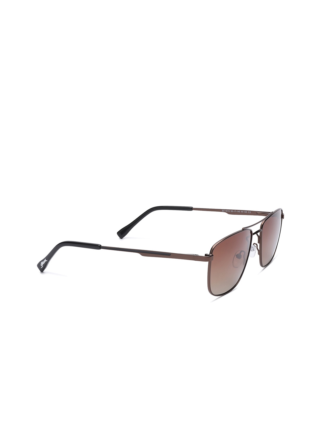 

Specsmakers Unisex Square Sunglasses SMFBRMBR55STP1015-Brown