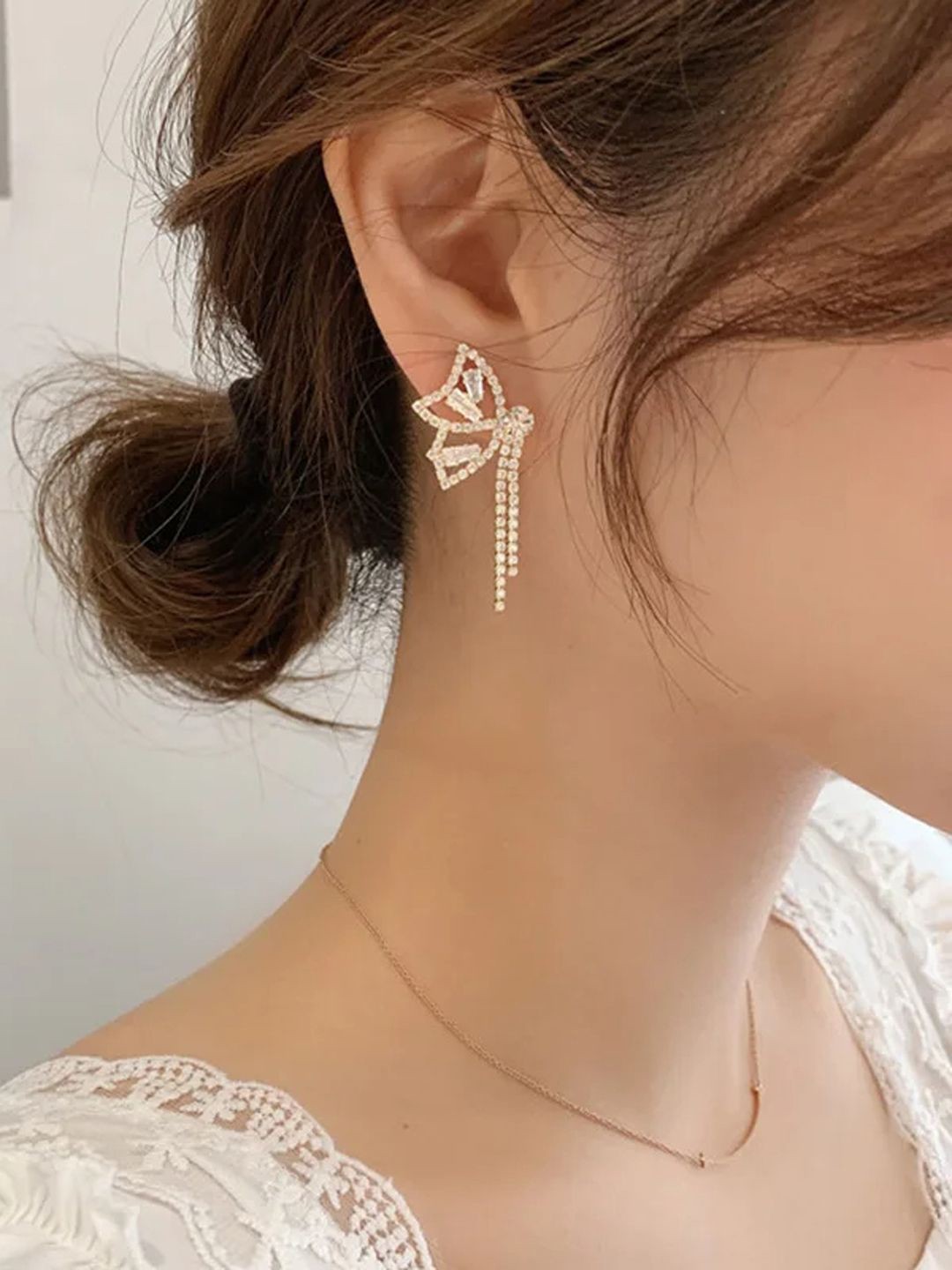 

styledose Classic Drop Earrings, Gold