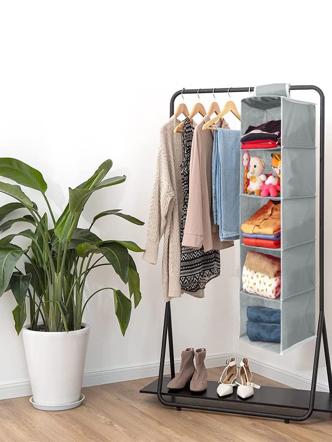 

prettykrafts Grey Reusable Drawer Organisers