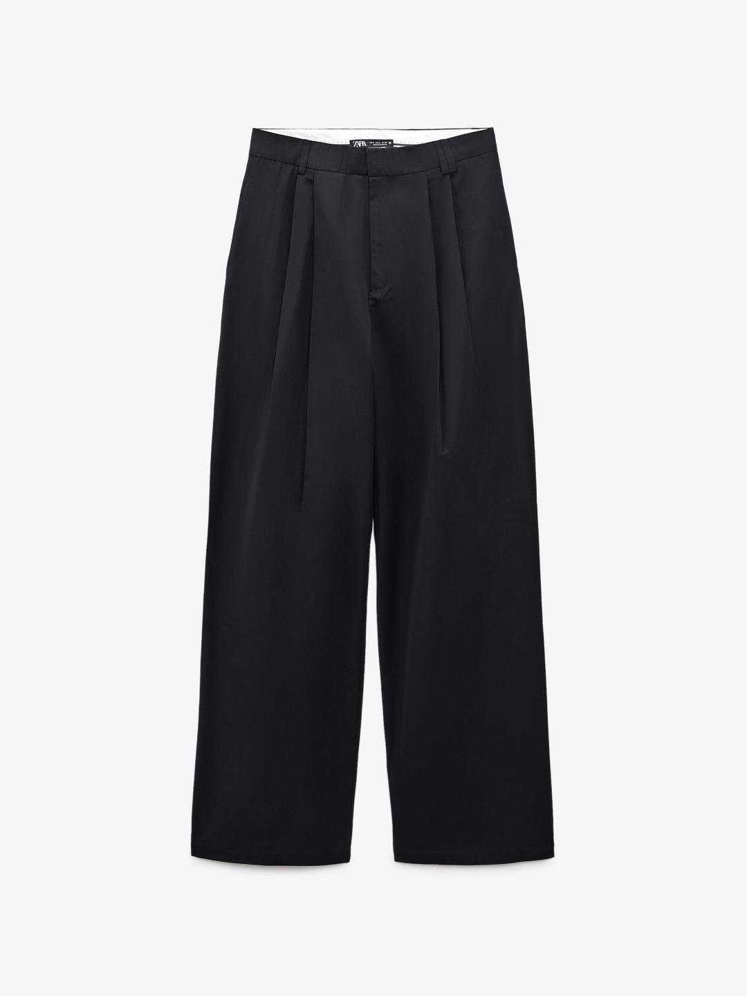 

ZARA Women Navy Blue Trousers