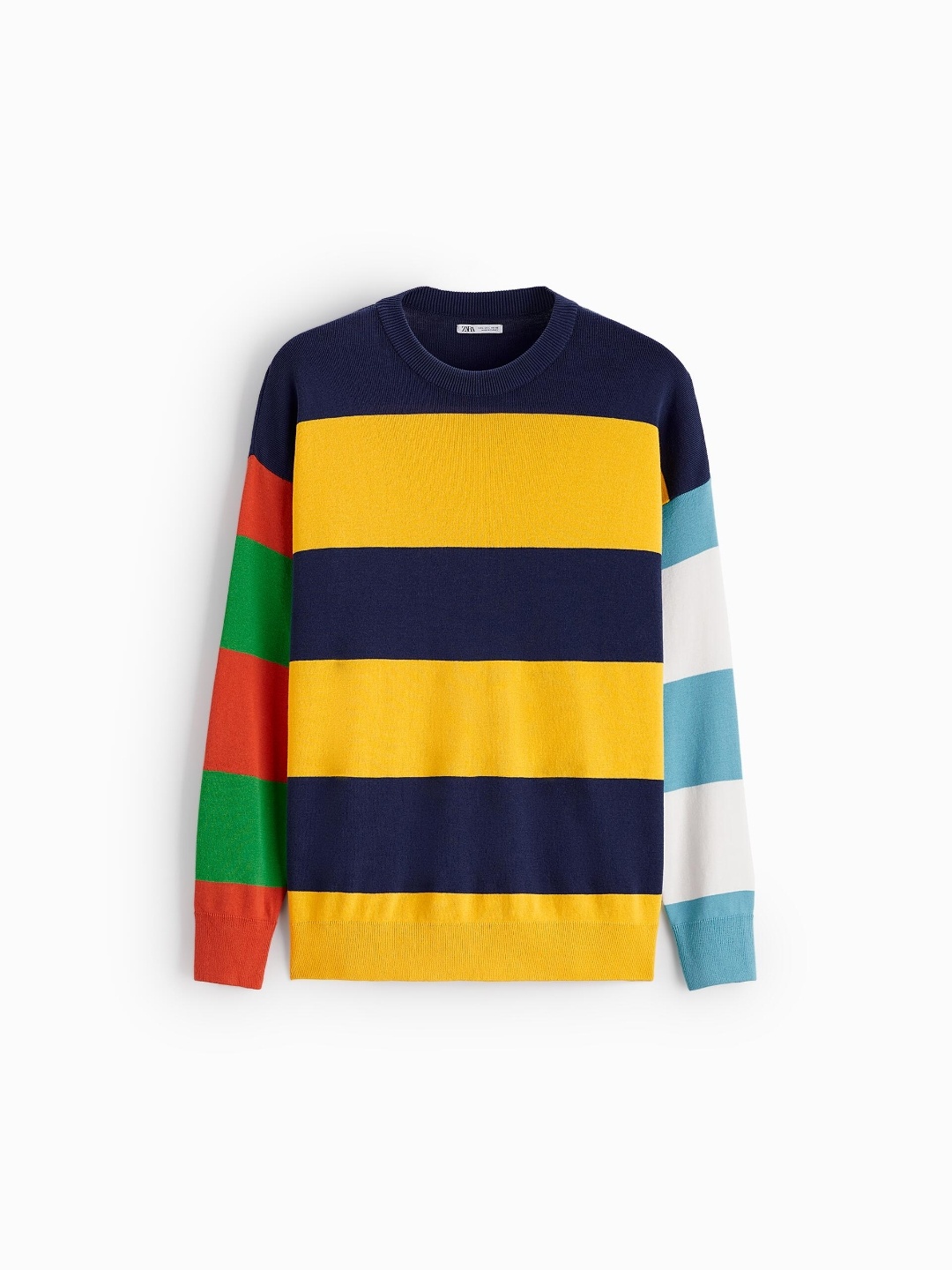 

ZARA Men Navy Blue Sweaters