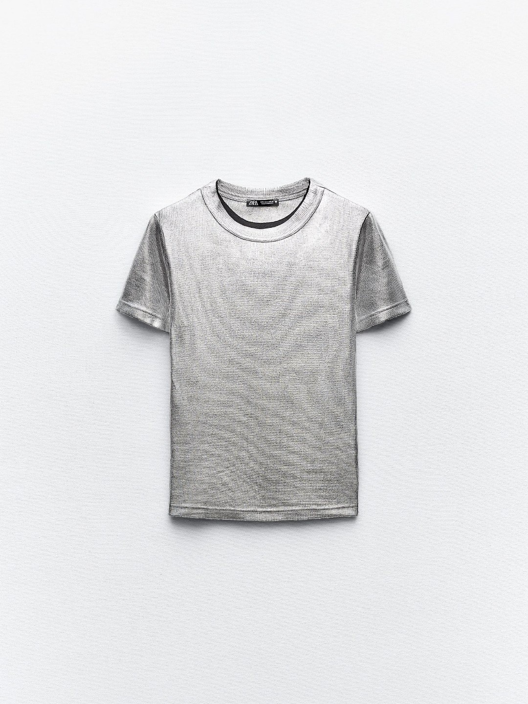 

ZARA Women Silver Tshirts