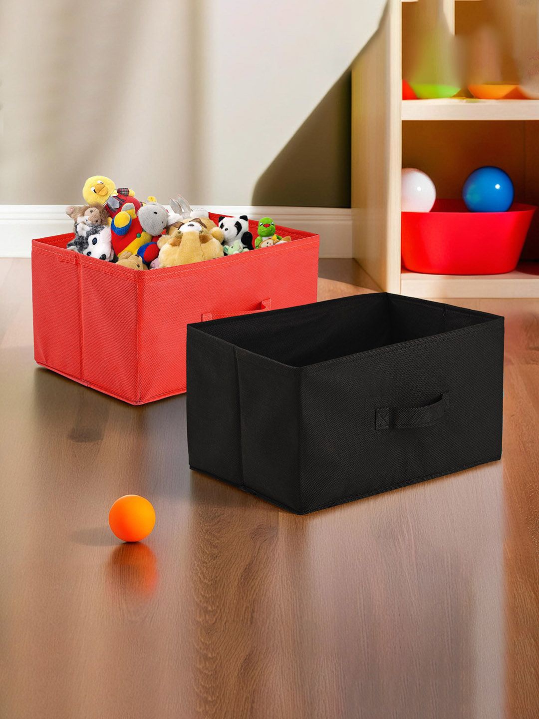 

Kuber Industries Red & Black 2 Pieces Multi-Utility Organisers