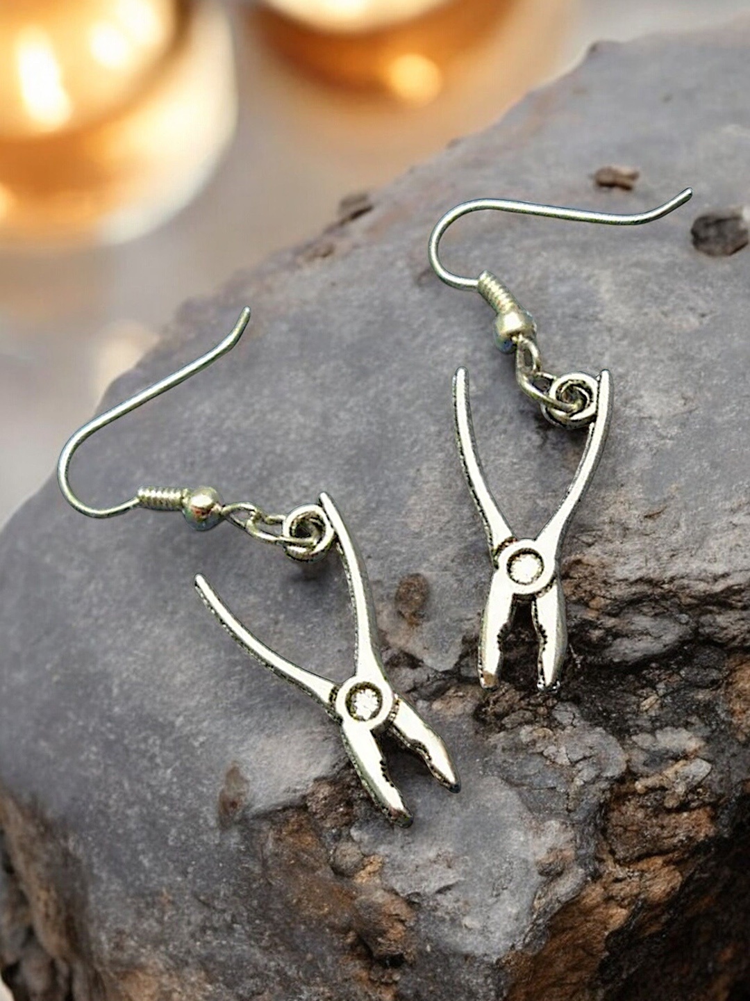 

LUCKY JEWELLERY Drop Earrings, Silver