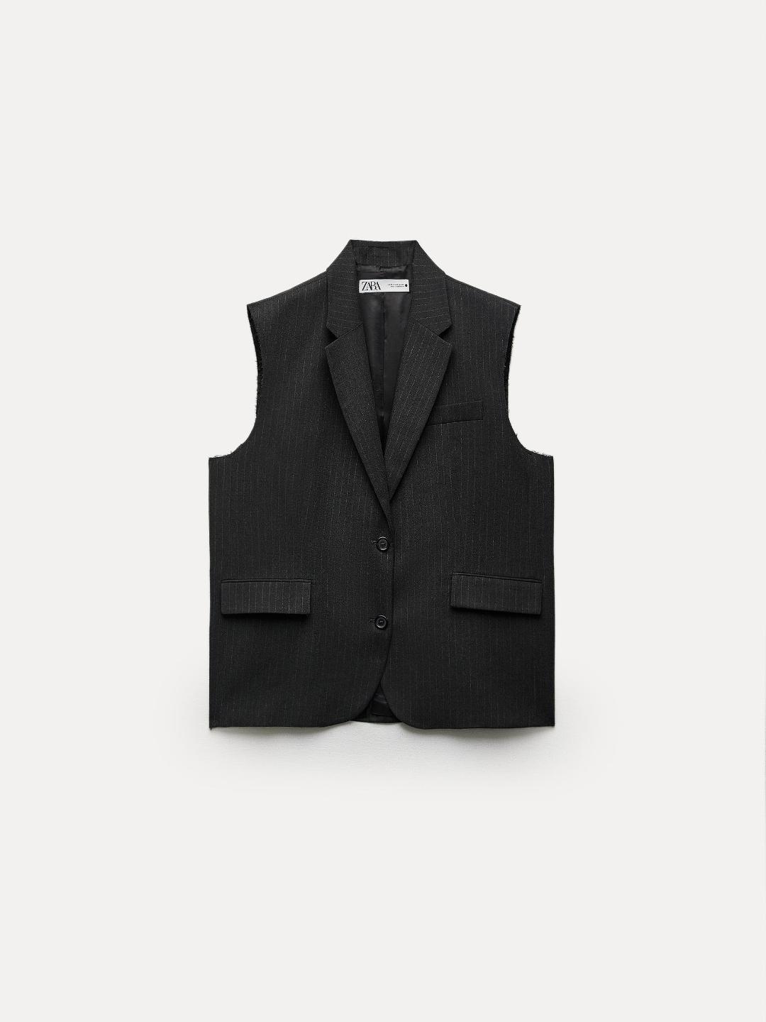 

ZARA Women Grey Waistcoat