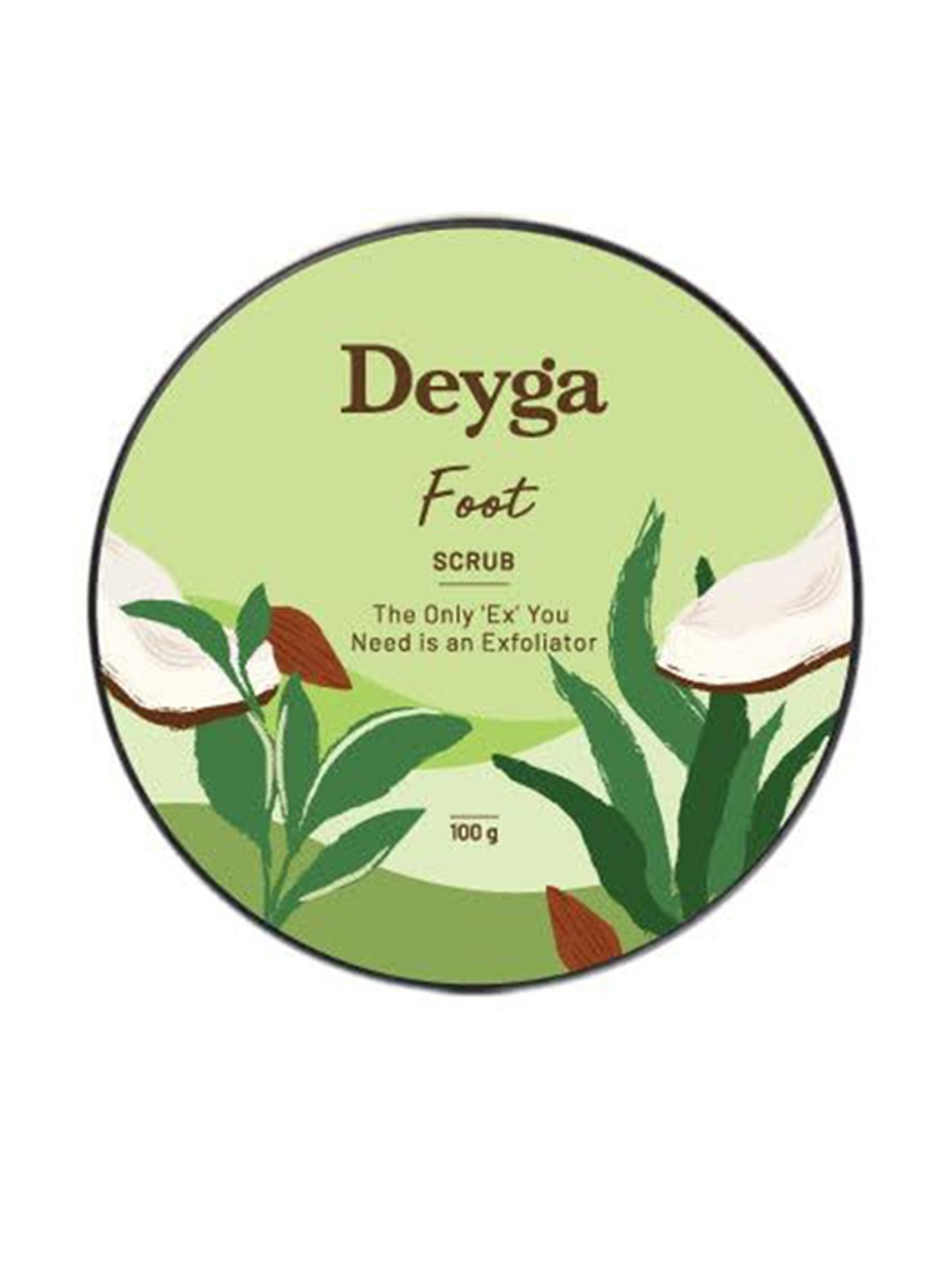

Deyga Organics Foot Scrub for Removing Calluses & Tan - 100 g, Green