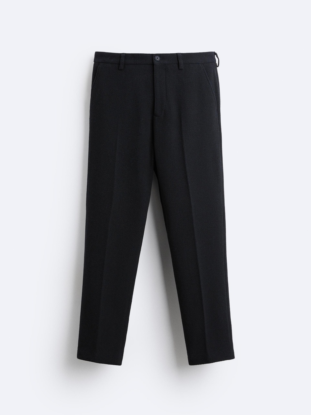 

ZARA Men Navy Blue Trousers