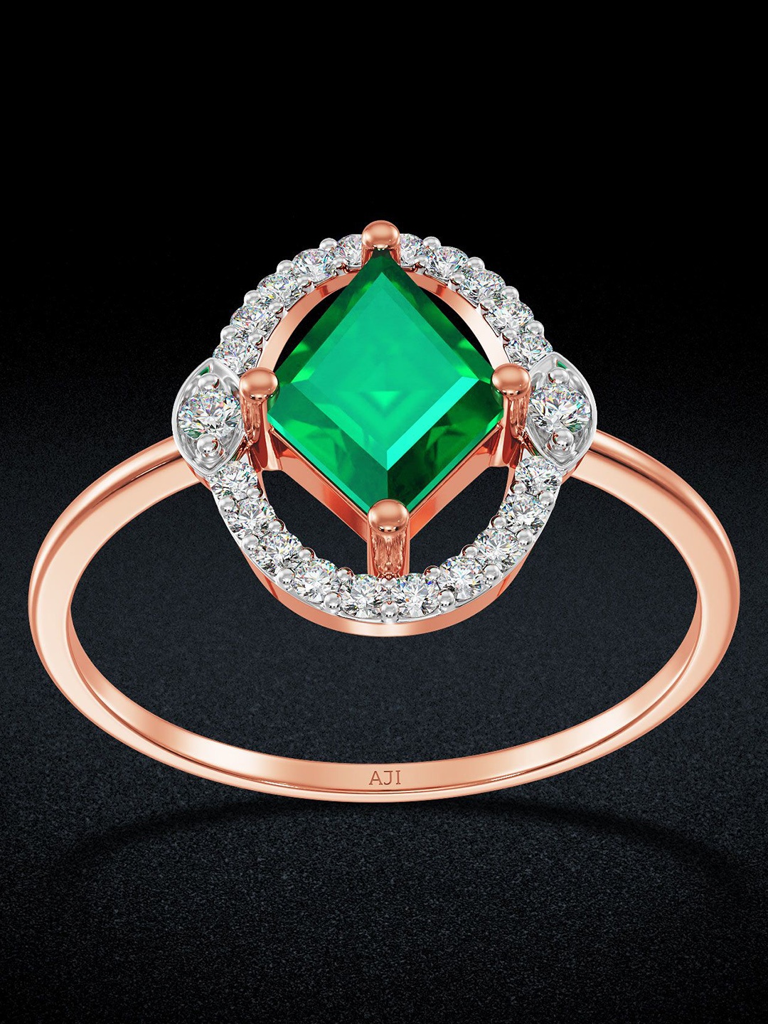 

Joyalukkas Women 18KT Rose Gold Diamond Ring