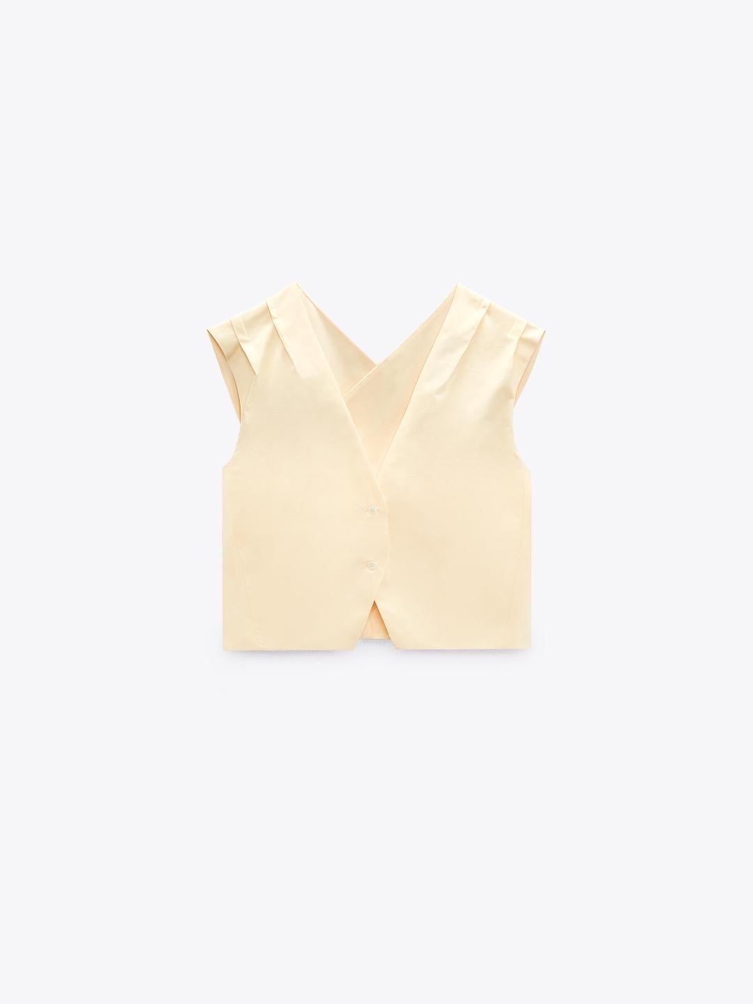 

ZARA Women Yellow Waistcoat