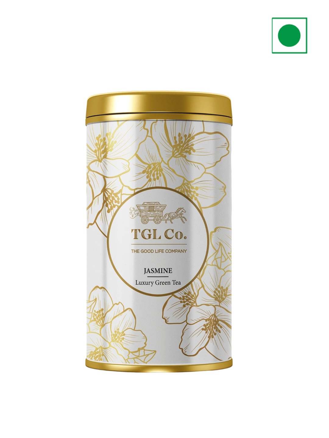 

TGL Co. Jasmine Green Tea 50 gm, Lime green