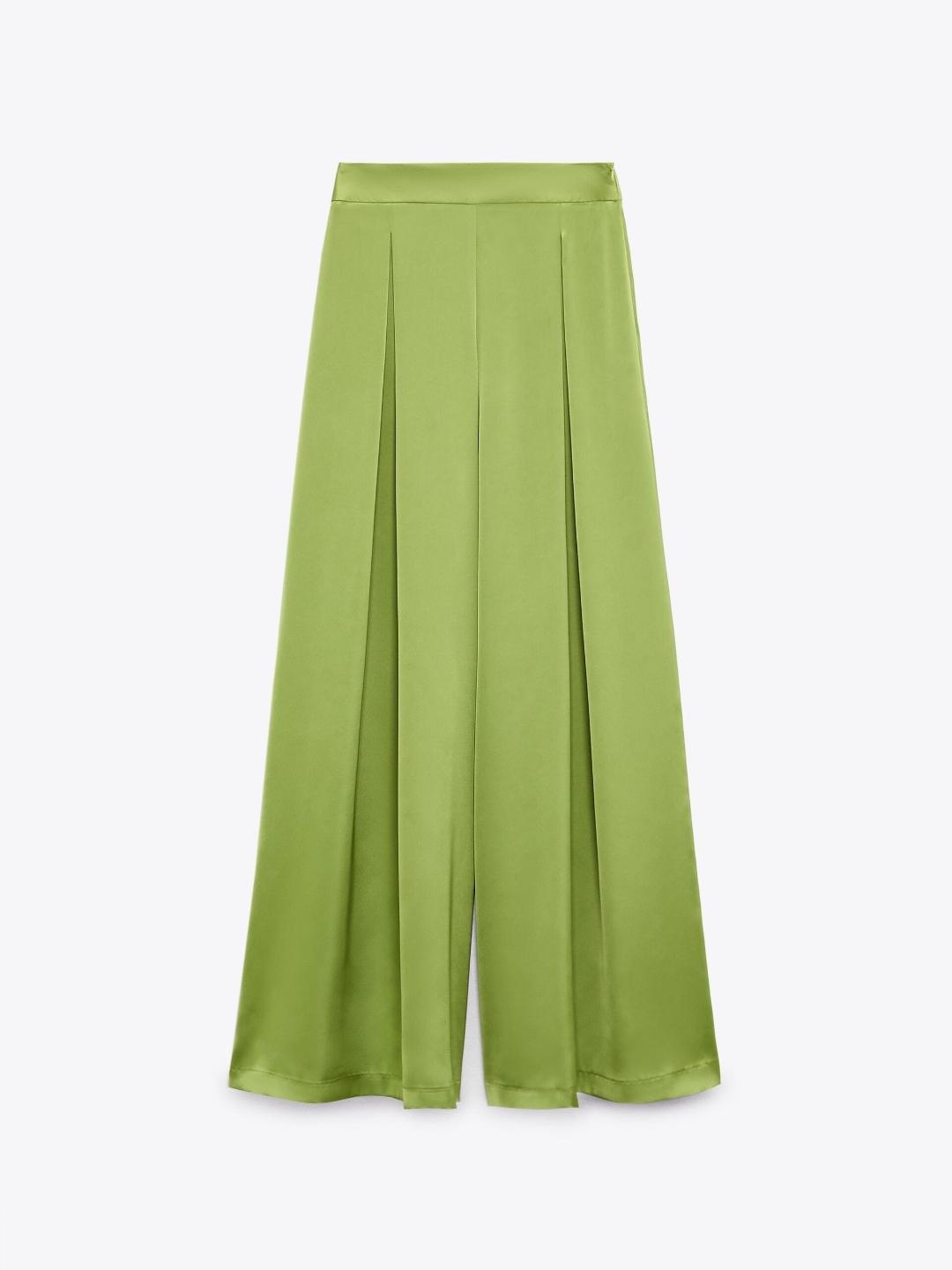 

ZARA Women Green Palazzos