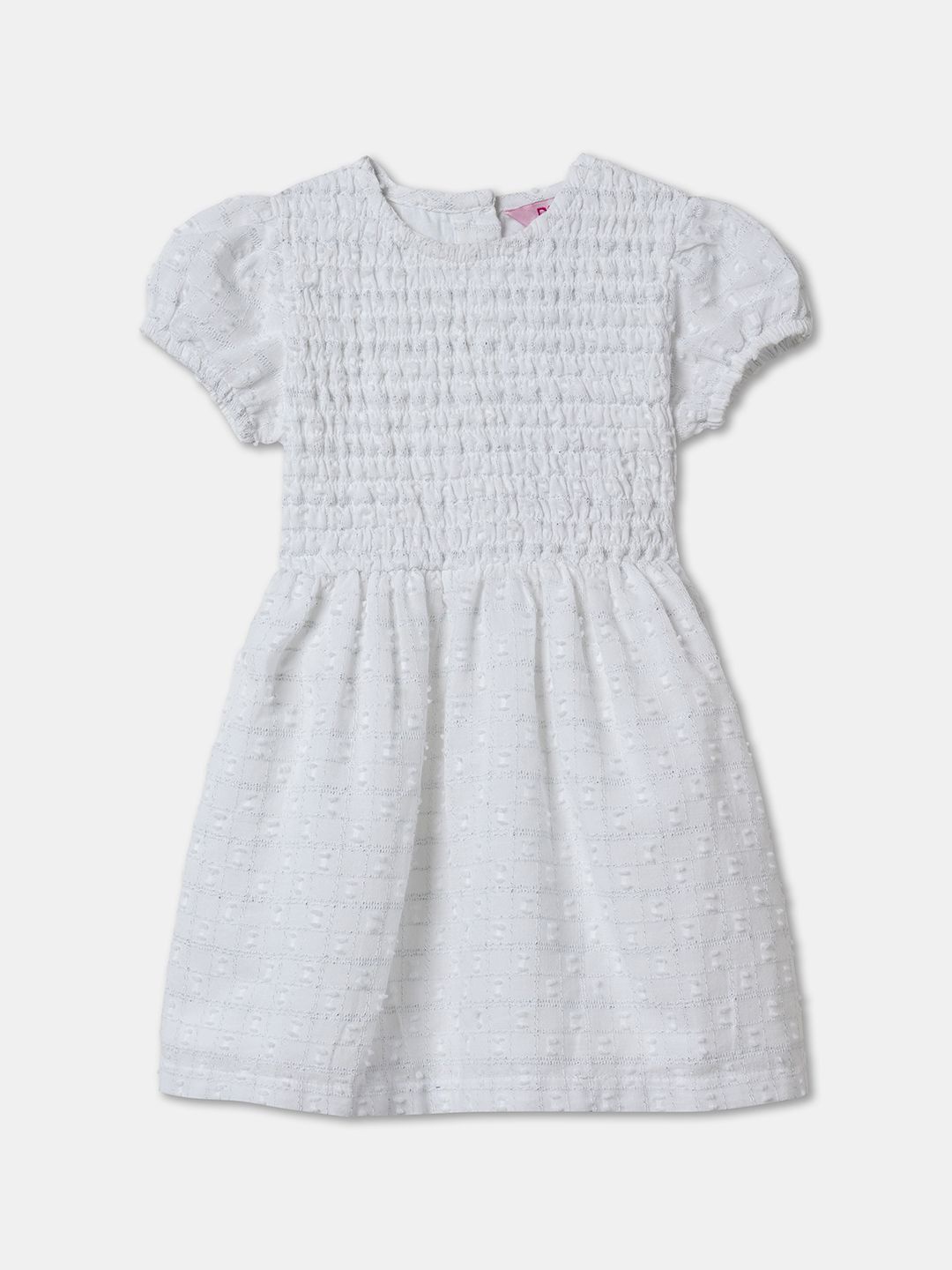 

R&B Girls A-Line Casual Dress, White