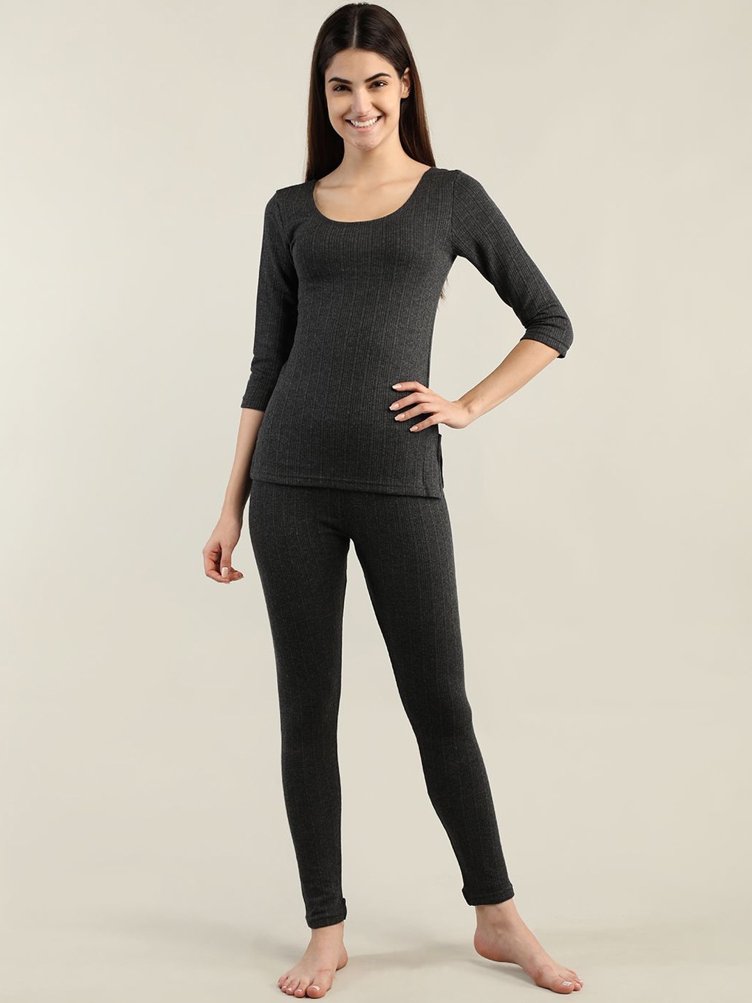 

NEVA Striped Thermal Set, Grey