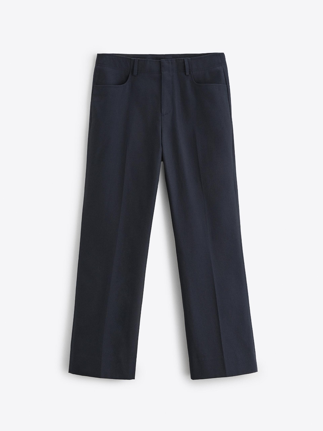 

ZARA Men Navy Blue Trousers