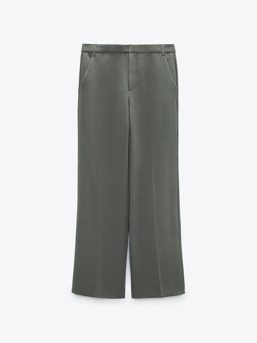 

ZARA Women Grey Trousers
