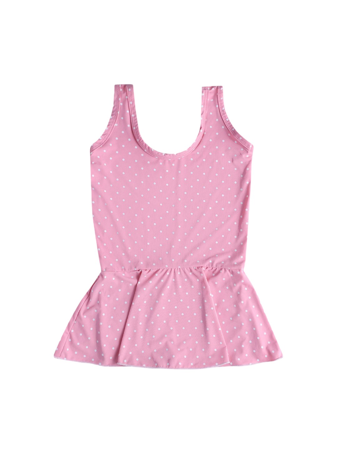 

CUKOO Girls Geometric Printed Round Neck Swimsuit, Pink