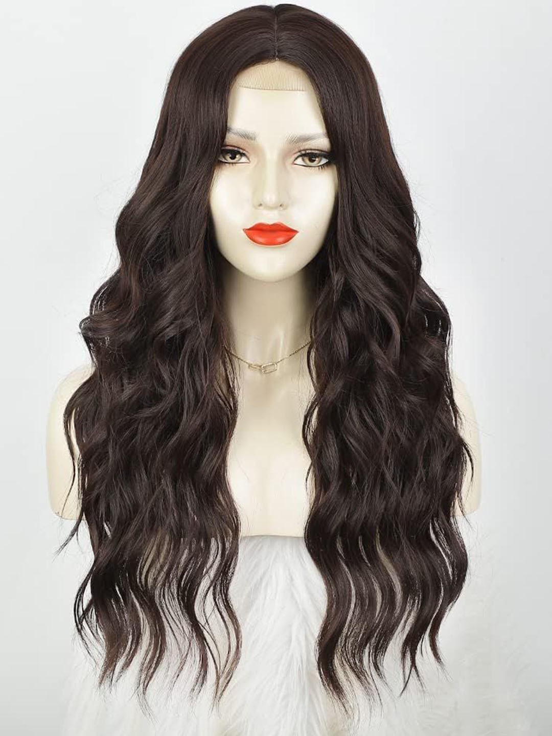 

D-Divine Clip In Toupee Wavy Hair Extension- Brown