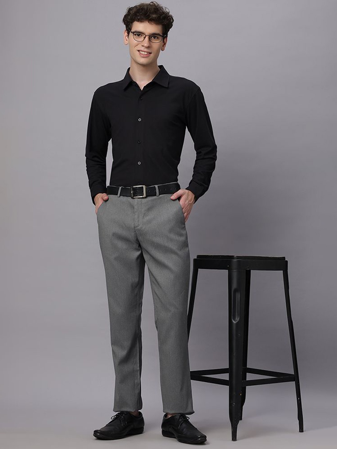 

Wear Your Opinion Men's Full Sleeve Smart Tech Shirt, Black