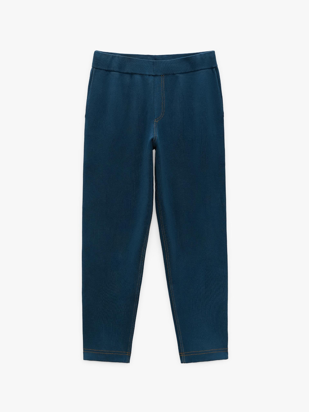 

ZARA Men Navy Blue Trousers