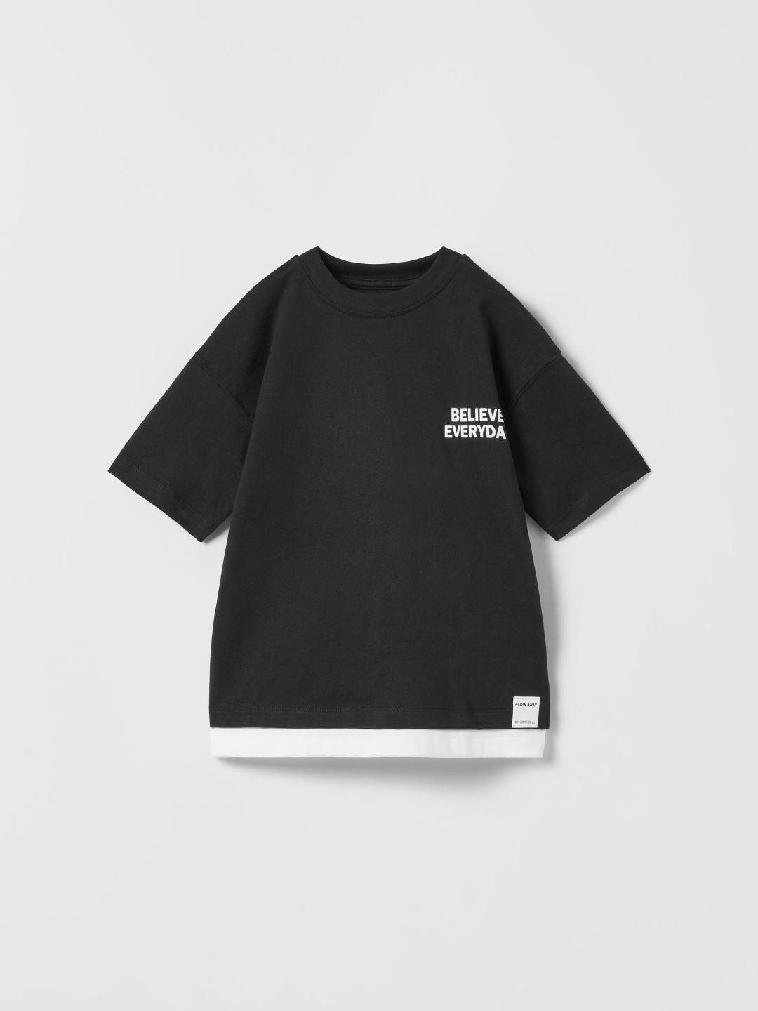 

ZARA Boys Black Tshirts