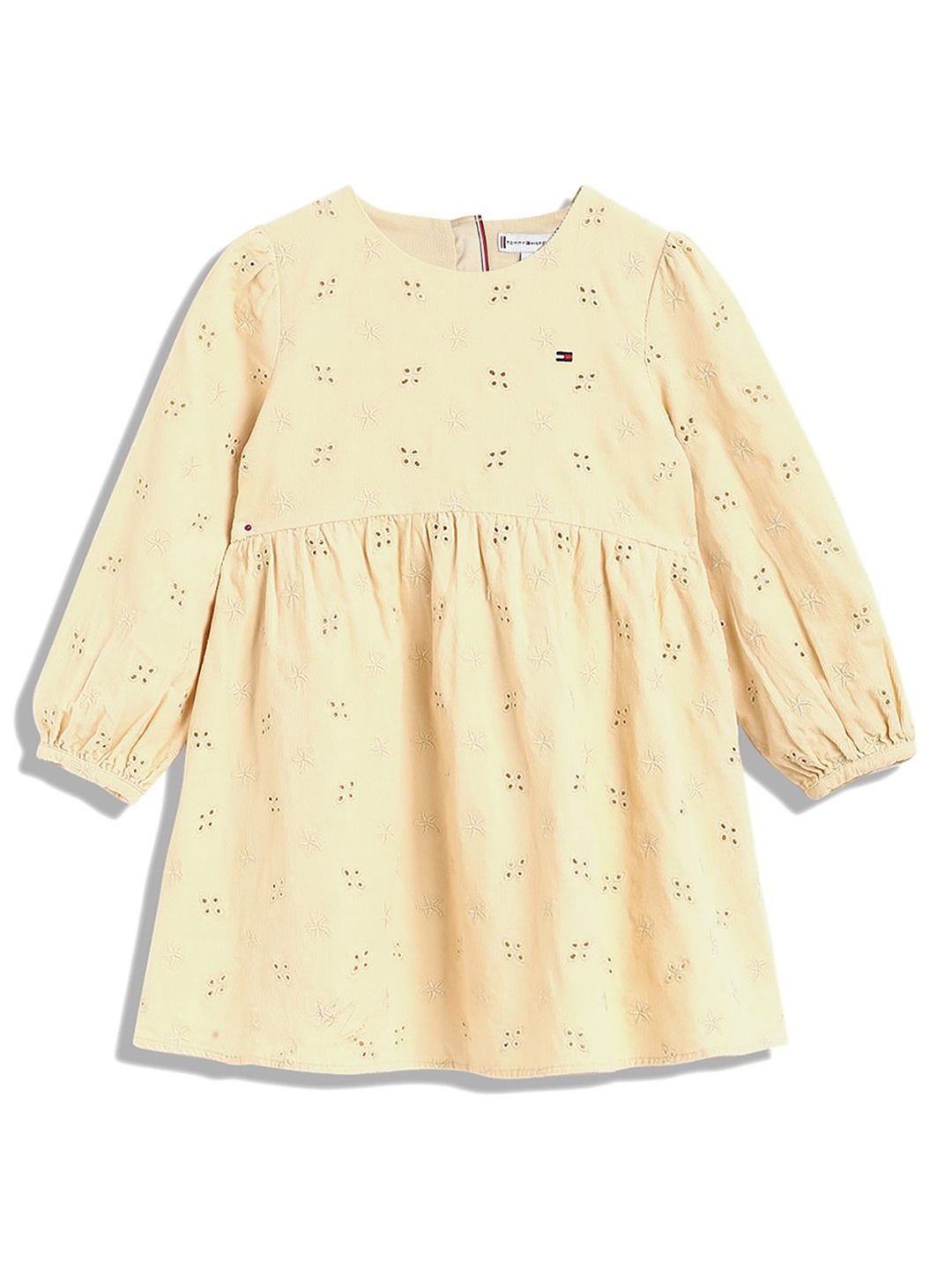 

Tommy Hilfiger Girls A-Line Cotton Dress, Beige