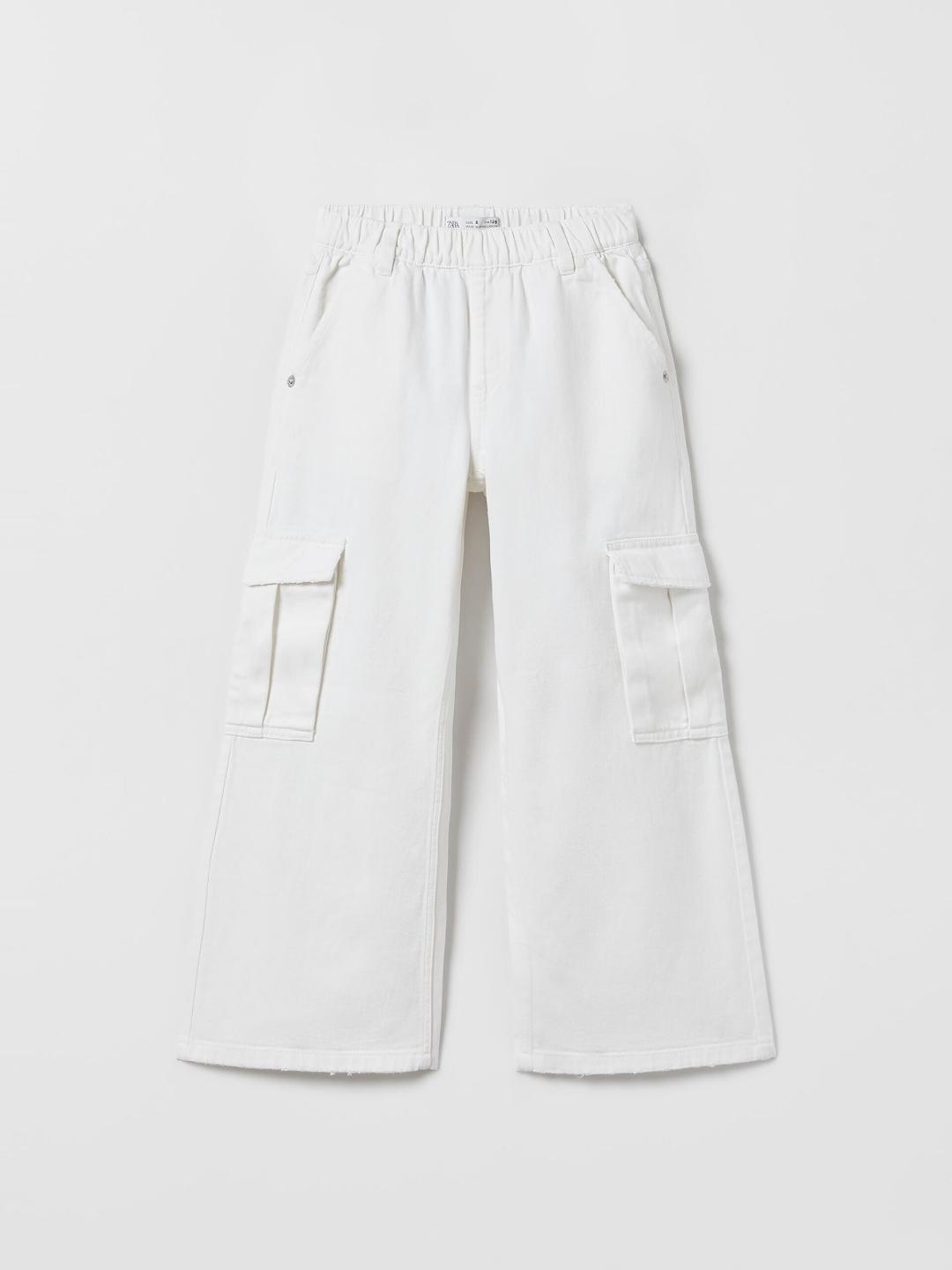 

ZARA Girls White Trousers