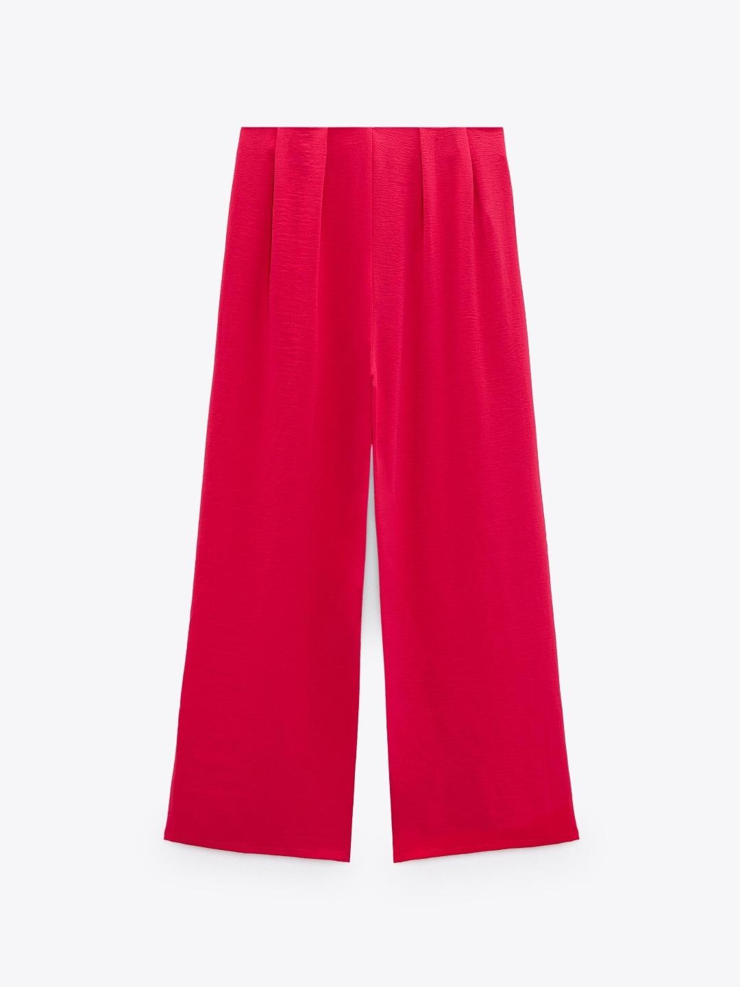 

ZARA Women Purple Trousers