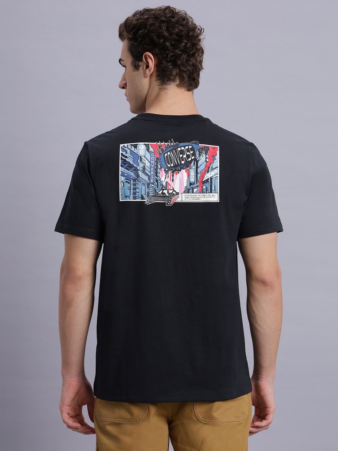 

Converse Men Comic T-Shirt, Black