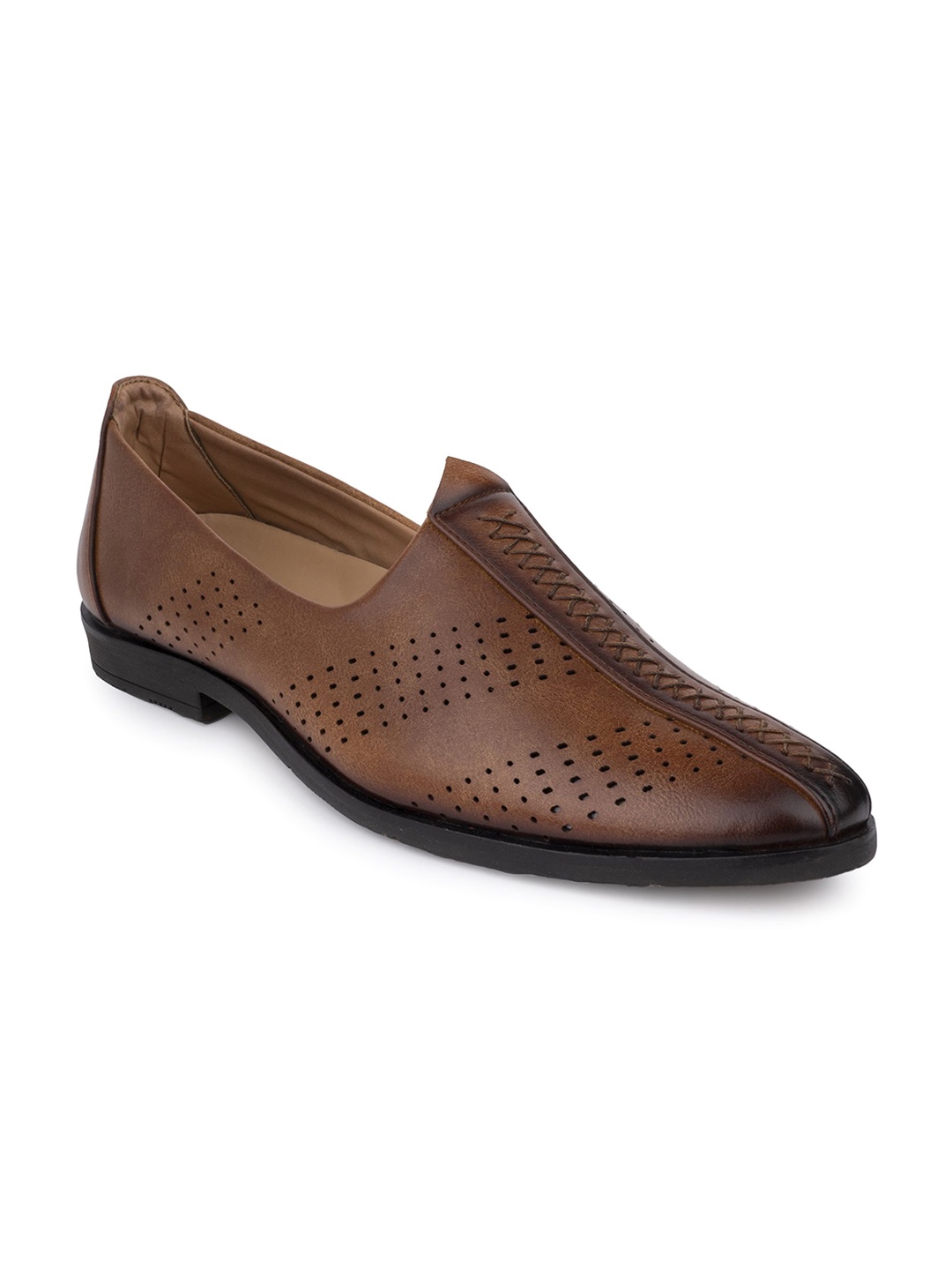 

HERE&NOW Men Formal Slip-On Shoes, Tan