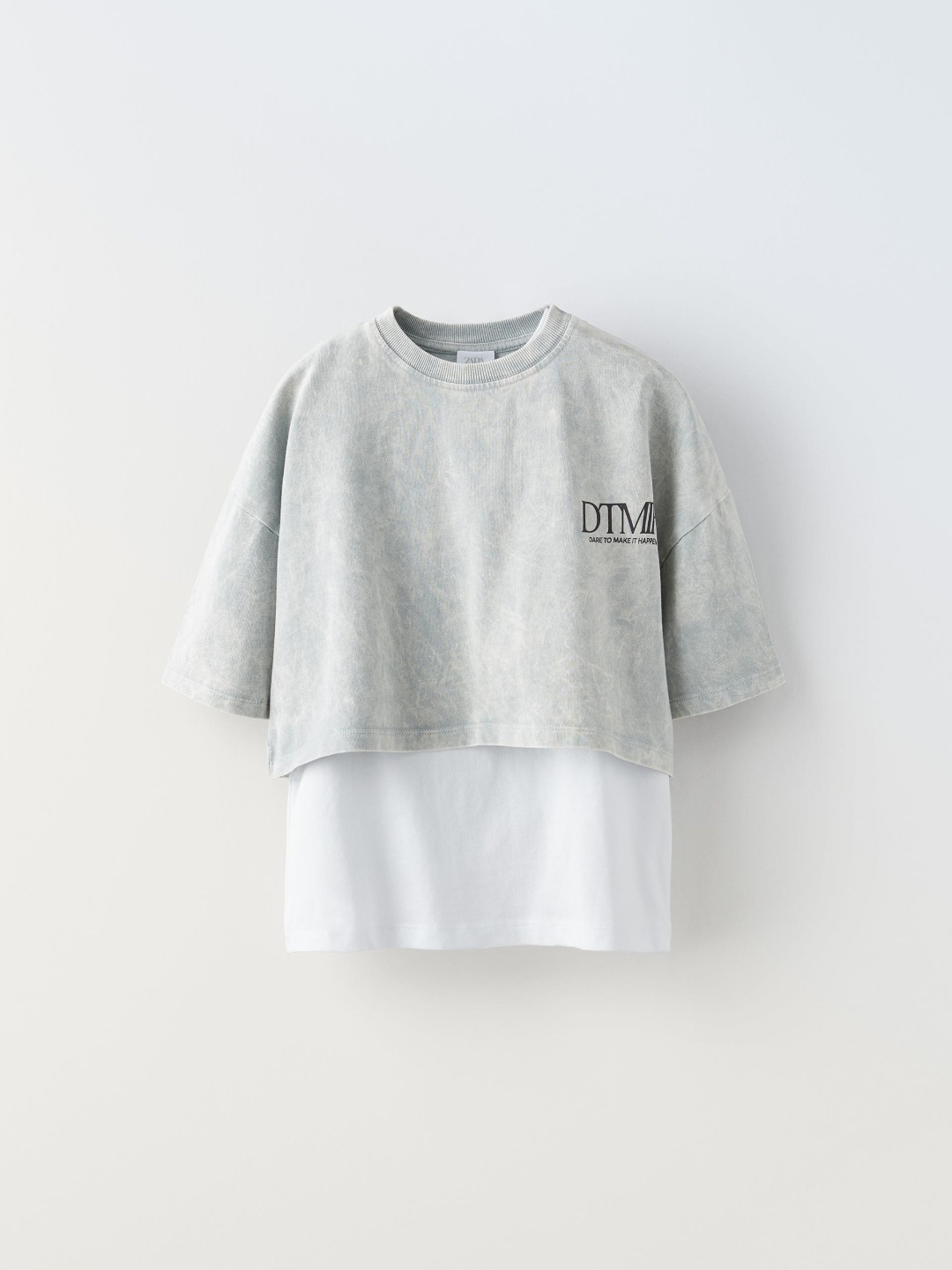 

ZARA Girls Grey Tshirts