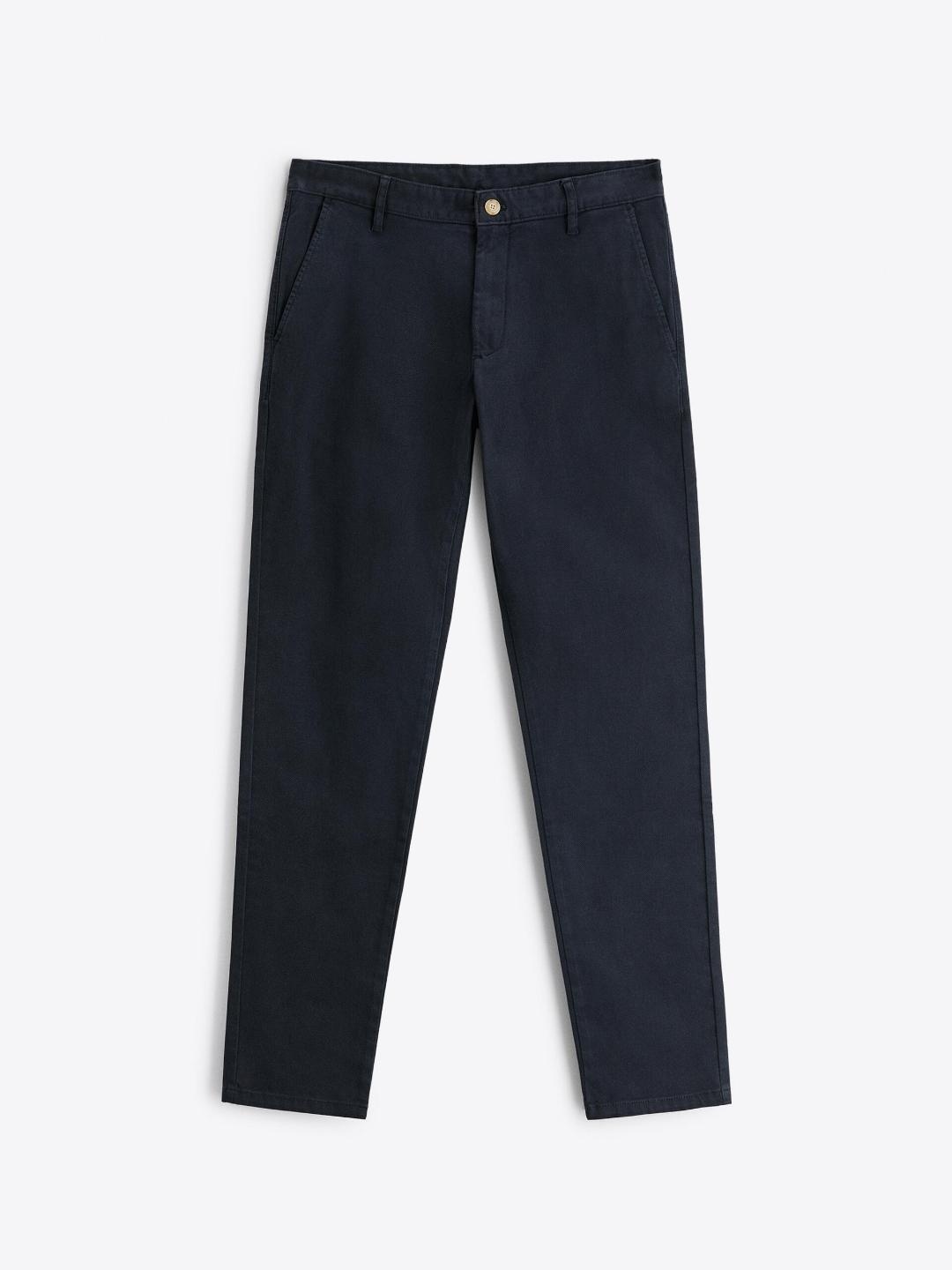 

ZARA Men Navy Blue Trousers
