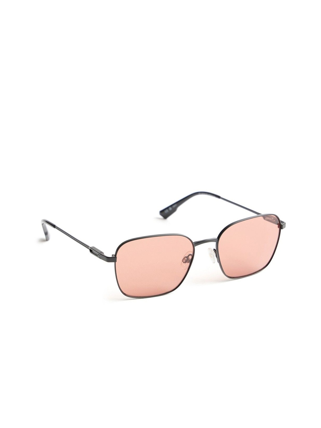 

OPIUM Men Square Casual Sunglasses with UV Protected Lens, Black