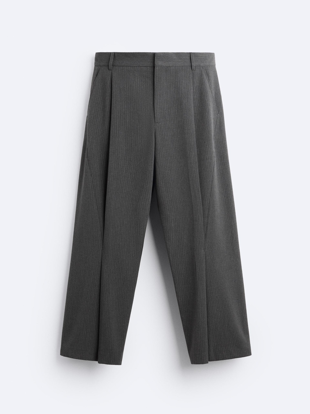 

ZARA Men Grey Trousers