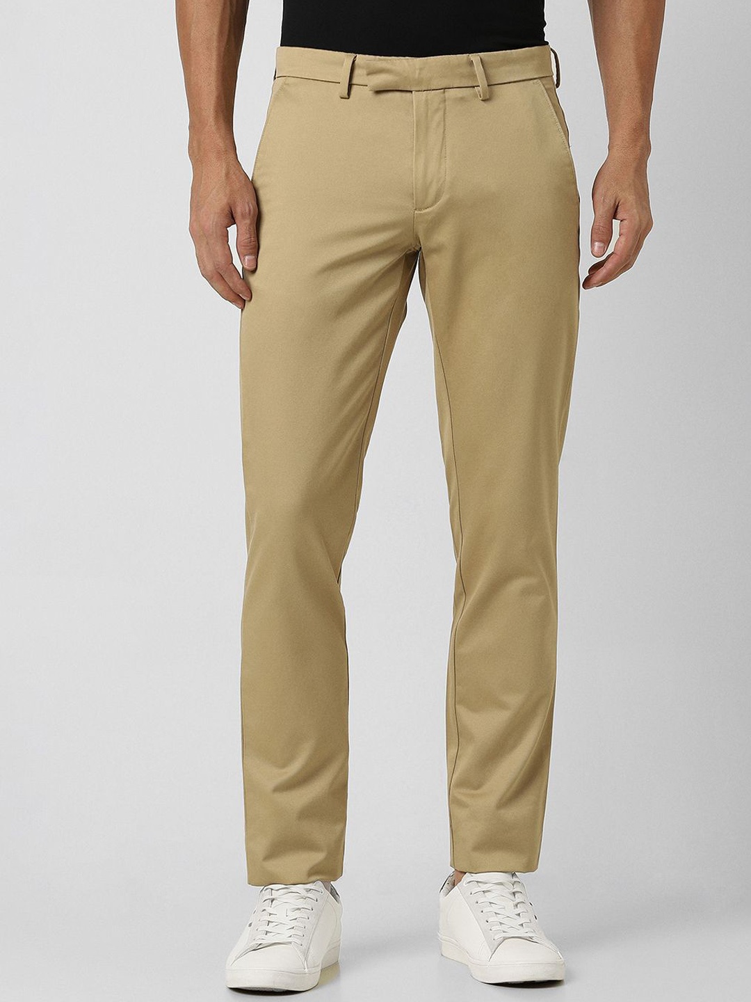 

Van Heusen Sport Men Mid-Rise Slim Fit Regular Trousers, Beige